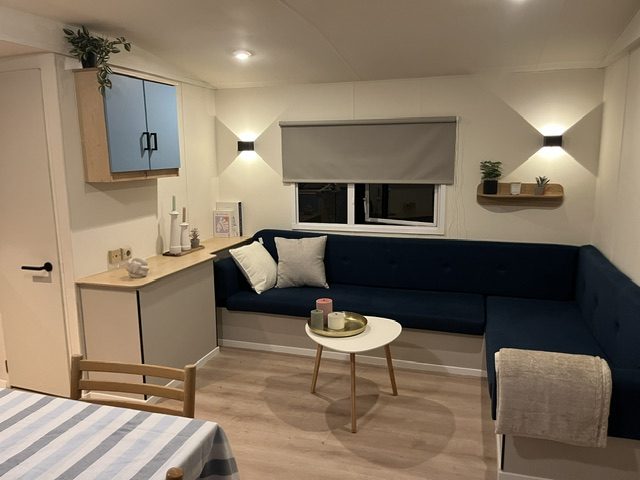Interieur stacaravan, na het werk